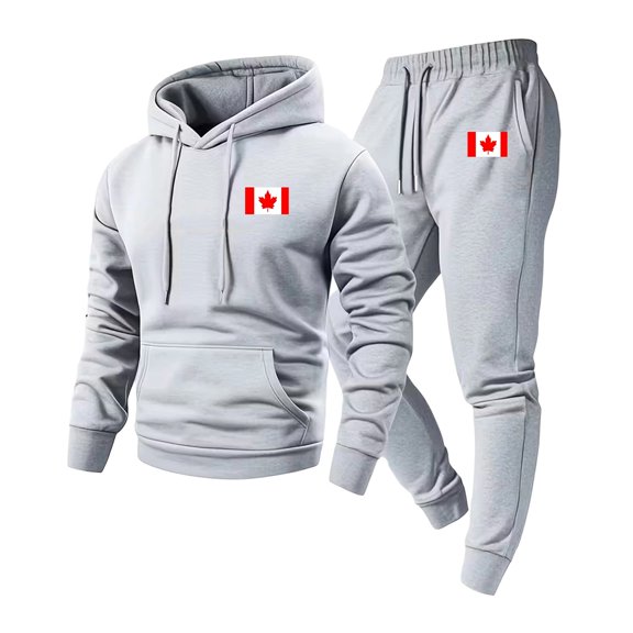 Yaoyar Mens 2 Piece Polar Fleece Tracksuits Hooded Sweatshirts and Jogger Casual Sweatsuit Set Big And Tall Hoodies Tracksuit