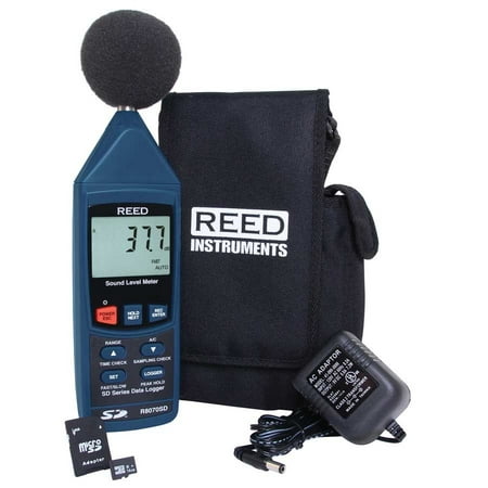 Reed Instruments Data Logging Sound Meter Kit,130 dB R8070SD-KIT