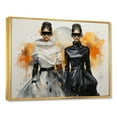 thumbnail image 2 of Designart "Runway Display of Futuristic Fashion in Yellow and Black" Fashion Framed Wall Art - Glam Black Dior Bedroom Framed Canvas Wall Art, 2 of 6
