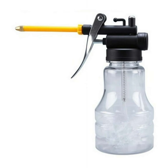 High Pressure Transparent Oil Can, Oiling Gun Thumb Pump Lubrication Tool