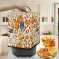 thumbnail image 3 of ZUXONGSY Fall Pumpkin Air Fryer Cover Electric Rice Cooker Dust Cover with Pockets And Handle Maple Leaf Rice Cooker Coffee Machine Cover Stain Resistant Thanksgiving Fall Decor, 3 of 7