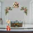thumbnail image 5 of TFCFL 2x2.4M Detachable A-Shape Wedding Arch Floor Standing Flower Ballon Frame for Wedding Party Decoration White/ Gold, 5 of 29