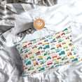 thumbnail image 3 of Salouo Cute Transport Pattern Pillow Cases,1PC Pillow Covers with Envelope Closure Decorative Pillow Case for Bed Couch,Pillows Not Included-14"x20", 3 of 6