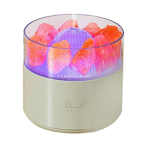 Humidificador de niebla fría, mini humidificador de sal del Himalaya, humidificador artificial de aire portátil USB