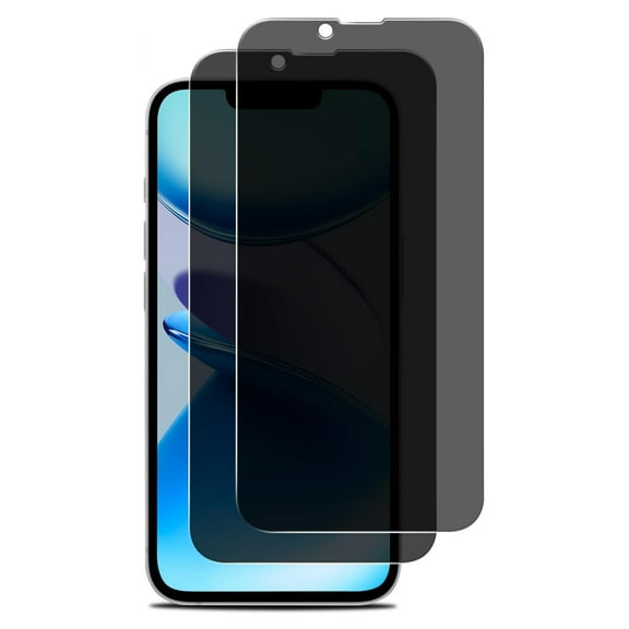 2 Pack for iPhone 16e Privacy Screen Protector, Anti Spy Tempered Glass Film 9H Hardness, Shatterproof Scratch Resistant for iPhone 16e, Case Friendly, Black