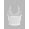 thumbnail image 2 of Halter Neck Jersey Crop Top, 2 of 7