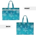thumbnail image 2 of Kdxio Christmas Snow File Tote Document Bag Business Briefcase Bag Document Organizer Tote Briefcase for Letter A4 Files Business Teacher Office Bag, 2 of 8
