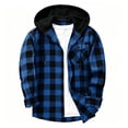 thumbnail image 5 of Ihhxva Women's Cotton Tops Hooded Plaid Shirt Button Front with Pockets Fit Flannel Hoodie Casual Long Sleeve Relaxed Oversized Style for Fall Winter S-2XL, 5 of 6