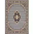 thumbnail image 1 of Unique Loom 3128735 Area Rug, 7 x 10 Feet, Gray/Ivory, 1 of 1