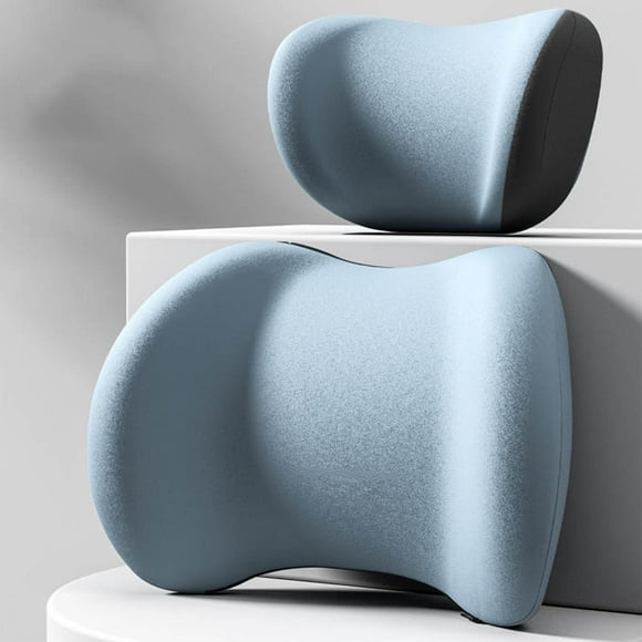 Czzoypi Car Headrest & Lumbar Support Cushion Car Headrest and Lumbar Support Car Headrest and Lumbar Support Cushion Ergonomic Car Seat Headrest & Lumbar Cushion (Sky Blue)