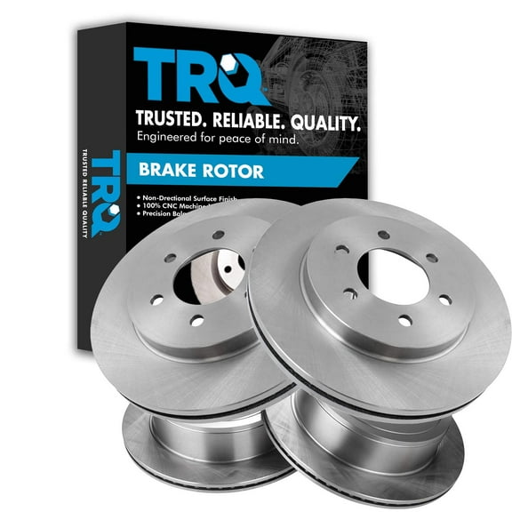TRQ Front & Rear Brake Rotors Set Fits Select 2004-2008 Ford F-150 2006-2008 Lincoln Mark LT