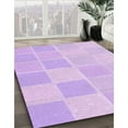 thumbnail image 3 of Ahgly Company Machine Washable Indoor Square Transitional Violet Purple Area Rugs, 3' Square, 3 of 7