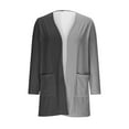 thumbnail image 6 of ATOGUTA Cardigan Girls Kids Long Cardigan Open Front Outerwear with Pockets Size 5T-14, Gray, 6 of 6