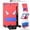 Red+Blue, variant on Allytech Case for Lenovo Tab M10 Plus 3rd Gen 10.6" 2022 TB-125F/128F, Rugged Case with Hidden Kickstand & Adjustable Shoulder Strap, Thickned Silicon Edges Shockproof Case - Black