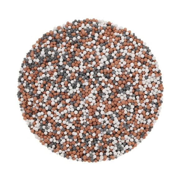 Uxcell 3 Packs Replacement Shower Head Beads 1-2mm for Filtration, White, Grey, Orange