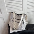 thumbnail image 4 of Bolso Bandolera Acolchado Algodón-Acolchado Nylon Invierno Mujer Bolsos para Fiesta Beige, 4 of 9