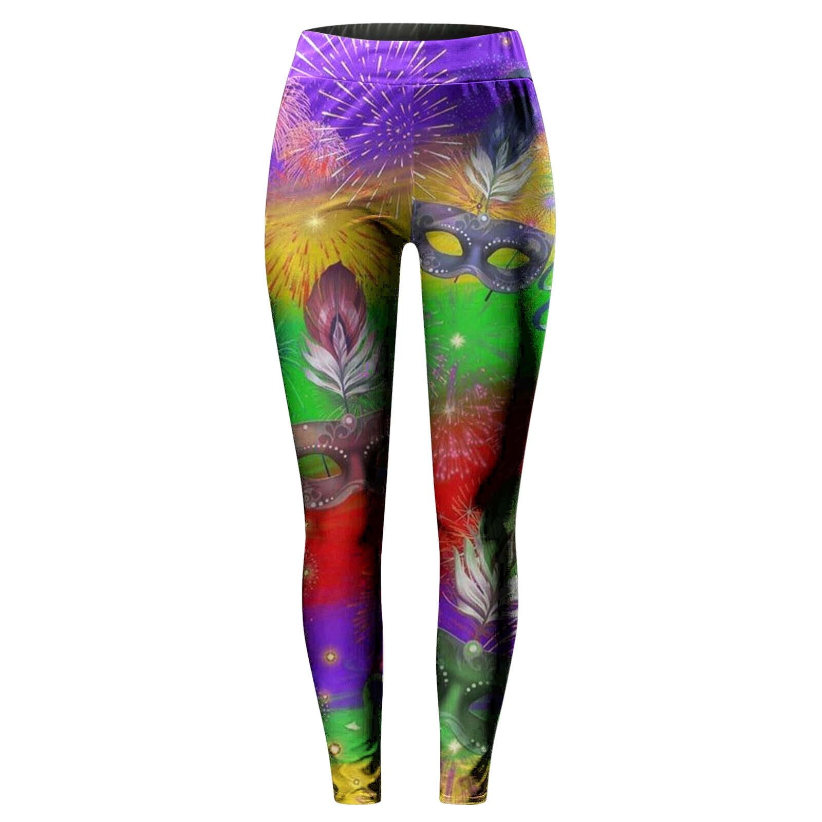  Rvidbe Women's Mardi Gras Leggings, Mardi Gras Outfit for Women  High Waist Stretchy Graphic Yoga Pants Casual Carnival Workout Running  Mardi Gras Outfit Mardi Gras Leggings for Women Black : Clothing