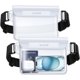 thumbnail image 1 of [2Pack] Waterproof Fanny Packs, Dry Bag Pouch - [Elastic Waist Strap] Phone Waterproof Waist Pouch Dry Bag, Beach, Kayaking, Swimming, Cruise Essentials, 8.7” for iPhone 16 15 14 13 Pro Max, 1 of 5