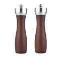 thumbnail image 1 of 8in Salt and Pepper Grinder Set - Wooden Salt and Pepper Mill Shaker Easy Adjustable Ceramic, 1 of 5