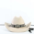thumbnail image 4 of Chapeau de Cowboy Western Classique pour Usage Extérieur avec Accessoire de Mode Polyvalent Toutes Saisons, 4 of 5