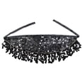 thumbnail image 4 of Ediodpoh Carnival Glitter Skirts for Women Belly Dance Scarf with Sequins Fringe Sash Wrap Performance Skirt for Dance Show Skirts for Women Black One Size, 4 of 4