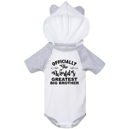 

Inktastic Officially The World s Greatest Big Brother Gift Baby Boy Bodysuit