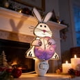 thumbnail image 3 of DAMAI Easter Night Light - Easter Bunny Nightlight Plug Into Wall, 6" Stained Glass, Holiday Decorations, Spring Home Décor, 3 of 6