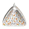 thumbnail image 3 of Lsque Cute Rabbit Printed Long Tissue Box Cover Holder, Facial Paper Organizer Dispenser,Triangle with Bottom Belt, PVC Leather Decorative Organizer, 3 of 9