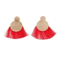 thumbnail image 2 of 1 par de pendientes con borlas Pendientes colgantes con borlas bohemias Joyas de moda colgantes para mujer, color BLESIY pendientes de borla, 2 of 8