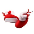 thumbnail image 7 of Seyurigaoka Infant Baby Girls Snow Boots Anti-Slip Sole Warm Winter Fur Lining Boots with Cute Bow, 7 of 7