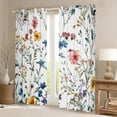 thumbnail image 2 of Castle Fairy Children Teens Adults Pink Blue Flowers Black Out Curtains,Chic Floral Blossoms Curtains Pack of 2 (42x63 Each),Spring Garden Bedroom Curtains,Super Cozy Room Decor, 2 of 6