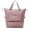 Cherry Blossom Powder, variant on LOVECM Foldable Dry/Wet Separation Travel Bag, Large Capacity Folding Travel Bag, Weekender Overnight Travel Duffel for Women, Foldie Expandable Tote Gym Bag