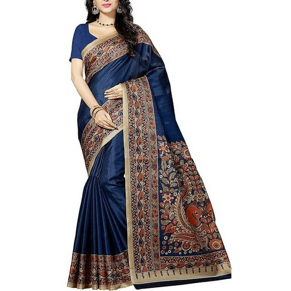 Accessorize Kingdom Women's Art Silk Saree with Blouse Piece