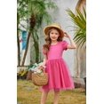 thumbnail image 7 of Arshiner Toddler Girls Tutu Dresses Party Formal Birthday Summer Puff Short Sleeve Tulle Dress, 7 of 7