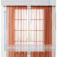 thumbnail image 2 of THD Essentials Sheer Voile Window Treatment Rod Pocket Curtain Panels, 2 of 22