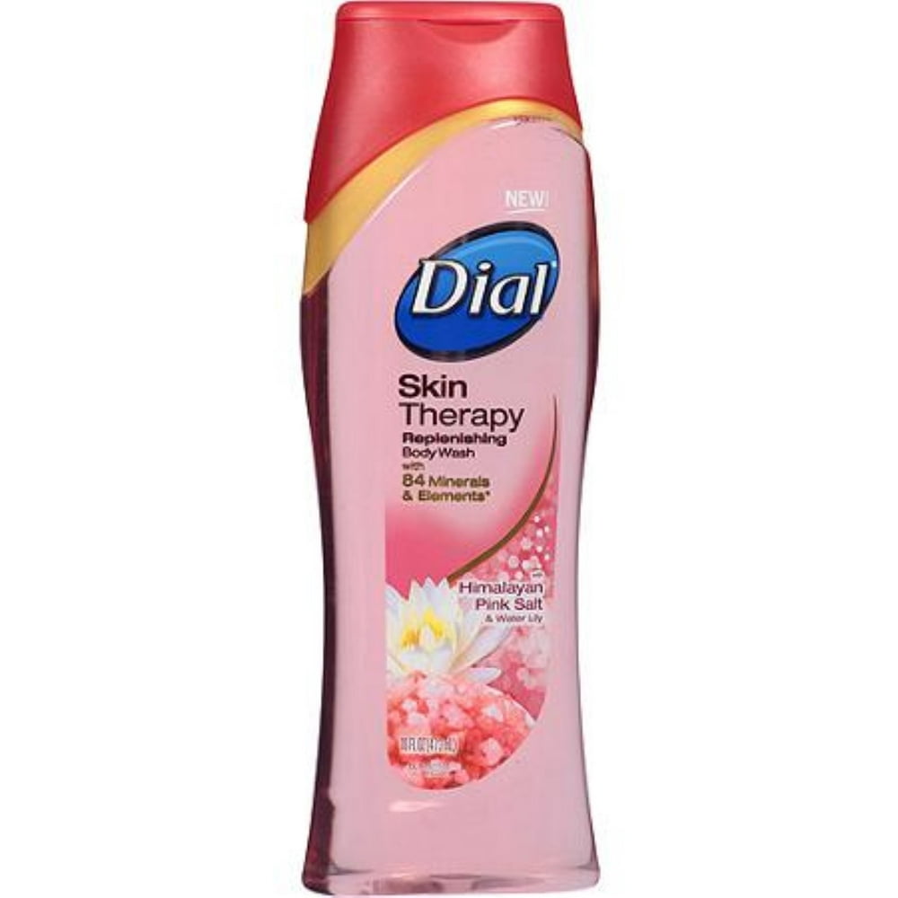 Dial Skin Therapy Replenishing Body Wash, Himalayan Pink Salt & Water Lily 16 oz (Pack of 2