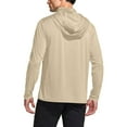 thumbnail image 6 of Stamzod Sun Protection Hoodies for Men Long Sleeve Thin Sweatshirts Breathable Lightweight Ffishing Shirts for Men with Face Mask Khaki-1 M Beige B L, 6 of 7