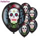 thumbnail image 4 of Globos de látex del Día de los muertos, tema de piratas, Calavera, decoración de fiesta de halloween, juguetes de decoración de fiesta de cumpleaños para niños, 4 of 4