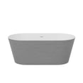 thumbnail image 1 of A&E Bath and Shower Ranya 60 In. X 28.7 In. Freestanding Bathtub In Stone Finish, 1 of 1