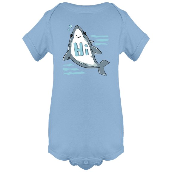 Shark Says Hi Bodysuit Infant -Image by Shutterstock,  Newborn