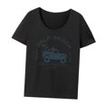 thumbnail image 4 of Camiseta de manga corta para mujer, camiseta informal para ir de compras, viajes S Yuyangstore camiseta de mujer, 4 of 8