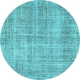 thumbnail image 1 of Ahgly Company Indoor Round Persian Light Blue Traditional Area Rugs, 3' Round, 1 of 4