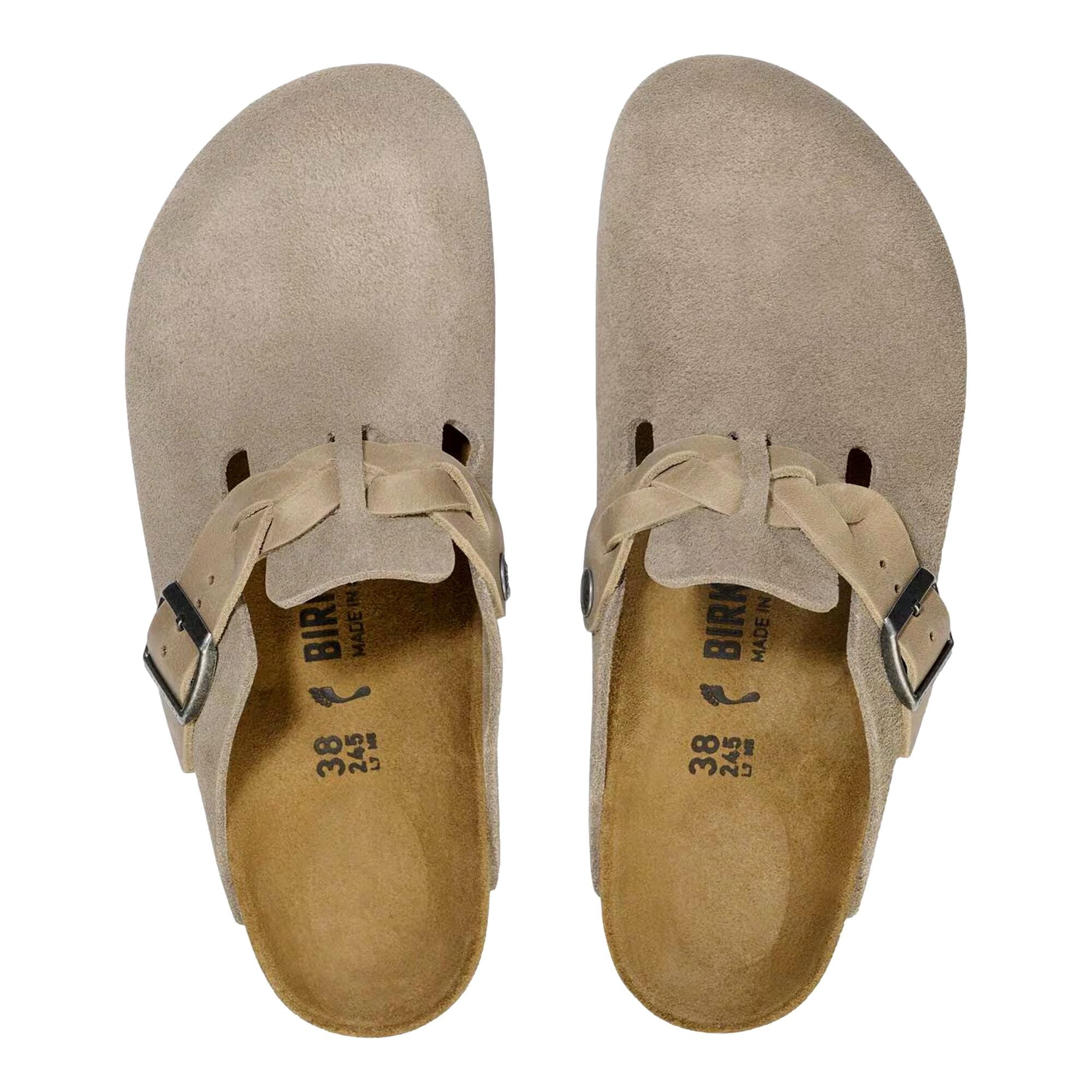 Birkenstock Boston Braided Taupe  1026694 Women's Size 42