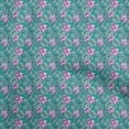 thumbnail image 1 of oneOone Cotton Cambric Turquoise Green Fabric Tropical Tribal Texture Quilting Supplies Print Sewing Fabric By The Yard 56 Inch Wide, 1 of 5
