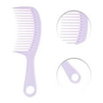 thumbnail image 3 of Unique Bargains 1 Pc Arc Round Hole Wide Tooth Comb for Curly Thin Hair Plastic Purple, 3 of 3