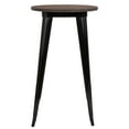 Flash Furniture 24" Round Black Metal Indoor Bar Height Table with