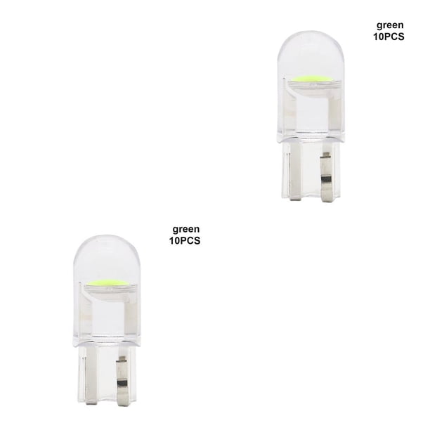 Scienceny Bombillas de coche LED Bombillas de luz fría Luz de noche de lectura Matrícula Lámpara de ancho de coche, 10 piezas, verde Type2 NO2 Scienceny CBP168636