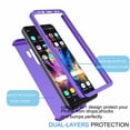 thumbnail image 4 of Tekcoo For Samsung Galaxy Note 9 / S9 / S9 Plus Case, Tekcoo [Purple] Ultra Thin Full Body Coverage Protection Scratch Proof Hard Slim Hybrid Cover Shell Tempered Glass Screen Protector Skin, 4 of 4