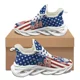 thumbnail image 1 of Zapatillas deportivas informales con diseño de bandera estadounidense para mujer, calzado deportivo para exteriores, vulcanizado, antideslizante, 1 of 6