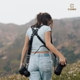 thumbnail image 3 of Camera Accessories Dual Harness Two Cameras - Shoulder Leather Strap - Multi Gear Double Camera Accessories DSLR/SLR ProInStyle, 3 of 9